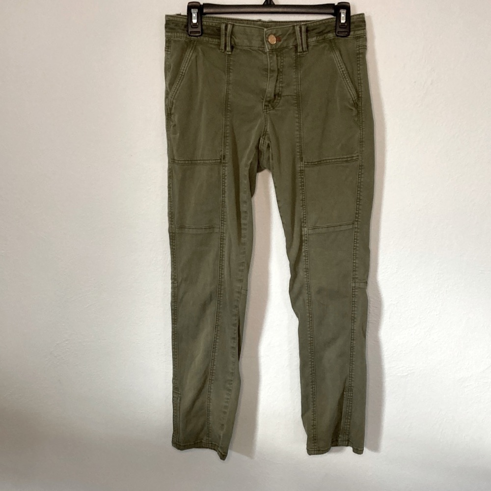 White House Black Market olive colored jeans